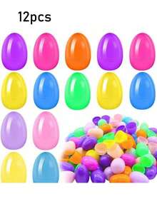 24pcs Minimalist & Practical Multi-Functional Easter Decorative Eggs - Multicolor - View 10