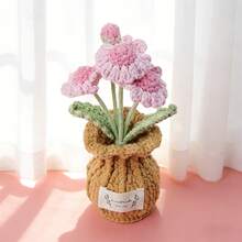 1 pièce Tournesol au crochet artificiel, Rose, Tulipe, Fleur artificielle, Décoration de table, Décoration murale, Fleur artificielle, Convient pour cadeau d'anniversaire, cadeau de la fête des mères, cadeau de Noël, événement et décoration de la maison, cadeau de la Saint-Valentin - Multicolore - Voir 22