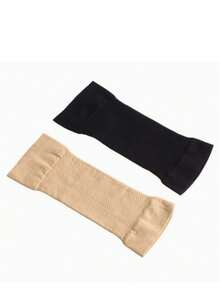 Slimming Arm Shaper Knitted Arm Sleeve, Thin Compression Arm Cuff - Multicolor - View 2