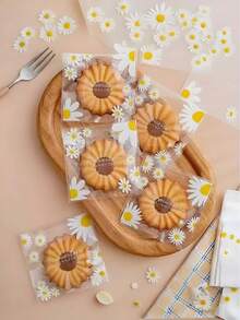 500Pcs Transparent Baking Packaging Bags, Machine Sealed/Self-Adhesive/Self-Sealed Bags For Snowflake Pastry Nougat Mooncake Egg Yolk Pastry, Multi-Purpose Gift Bags For Thanksgiving Halloween Christmas New Year Party Favors