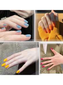 Nail Polish Pen, Nail Art Pen, 3-In-1 Gel Nail Polish Pen, Nail Polish Pen, Gel Nail Polish Pen, Gel Nail Polish Dedicated Nail Art Pen, One-Step Gel Nail Polish Pen, Nail Art Drawing Pen, Nail Art Painting Pen - Multicolor - View 5