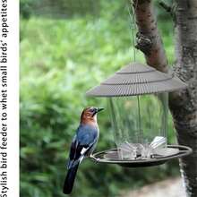 1件套多功能户外鸟类乐园，自动蜂鸟喂食器，野生鸟类喂食台，鸟浴盆，花园观鸟吸引套装 - 多色A - 查看 6