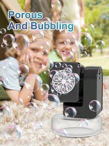 Automatic High Capacity Outdoor Fun Bubble Toy Tabletop Adjustable Bubble Machine, Children's Birthday Gift (Batteries And Bubble Solution Not Included) - Multicolor - View 5