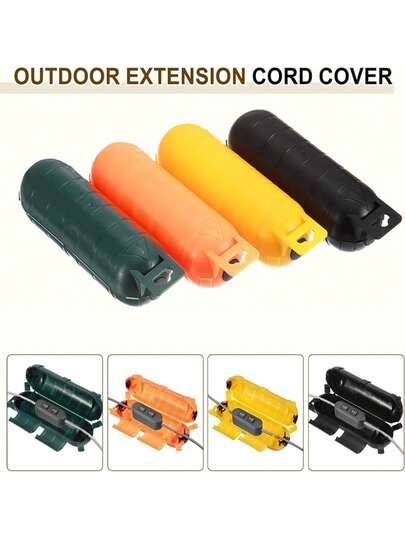 IP44 wasserdichte Verlängerungskabel Sicherheitsabdeckung, wetterfeste elektrische Gehäuseversiegelung für Außensteckdosen, Stecker, Feierlichterketten, Brunnen, Elektrowerkzeuge, Grün