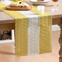 ¡RecomendadoArtoid Mode Camino de Mesa Rústico Amarillo de Granja, Decoración de Mesa de Cocina y Comedor de Temporada Festiva Hueca para Decoración de Fiesta en Casa 12x72 Pulgadas¡Top de Temporada - Rosa 1 - Ver 1