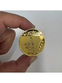 pokemon Monedas de metal de Pokémon, monedas de metal de Pikachu, Charizard, Mewtwo, Pikachu, tarjeta de colección de juego redonda de tarjetas de Pokémon, juguetes de anime - Multicolor - Ver 15