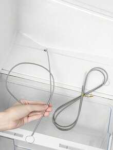 3M Stainless Steel Refrigerator Drain Cleaner, Icy Blockage Remover Cleaning Brush, Drain Pipe Clearing Tool - Silver - View 3