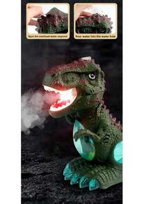 Electric Spray T-Rex Dinosaur Toy With Fog & Lights – Moving Walking Roaring Robot With Sound, Music, LED Lights & Water Mist Effect | Interactive Dino For Kids Ages 3+, Perfect Christmas Gift, Birthday Present & Easter Basket Stuffer - Multicolor - View 9