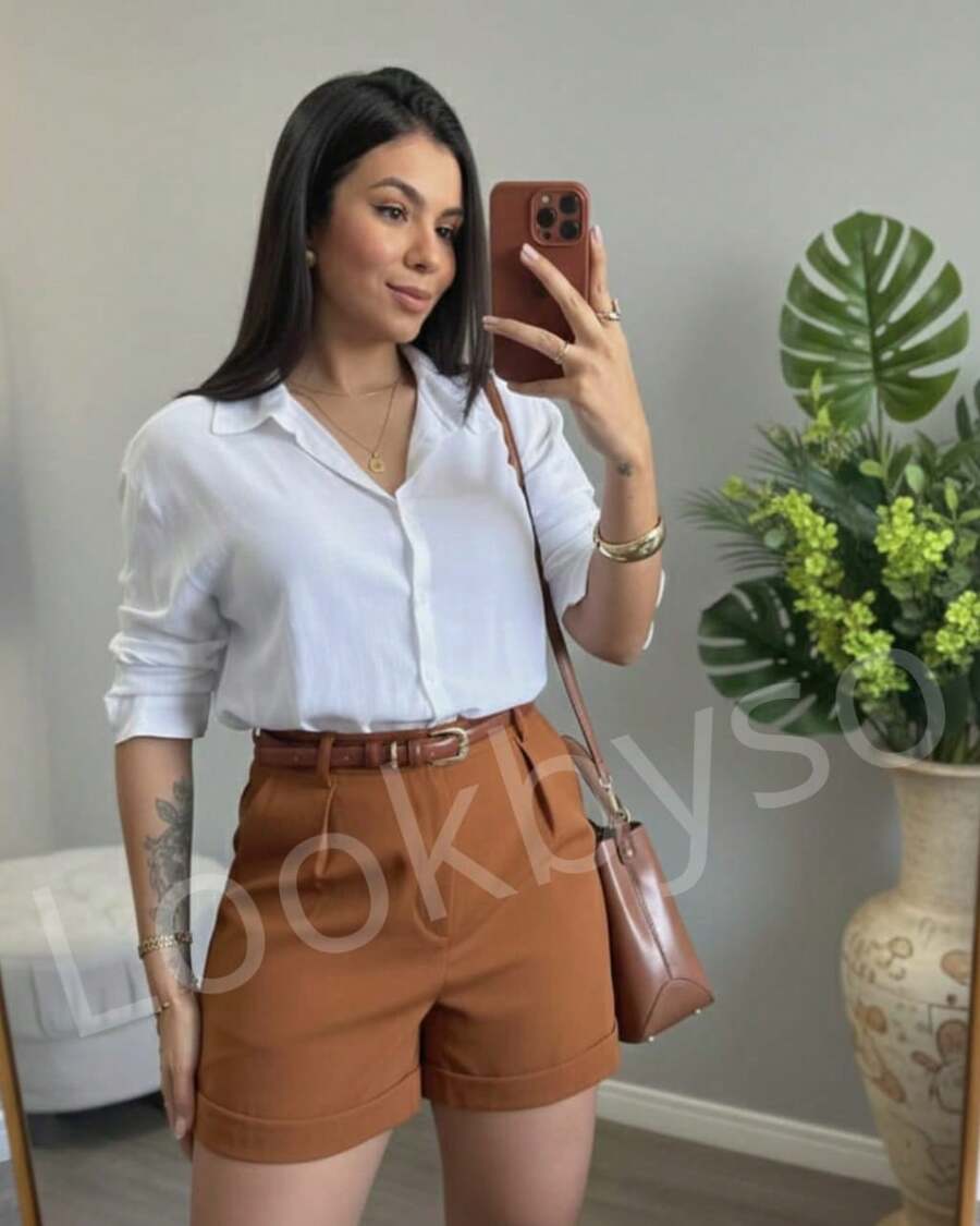 Women's Long-Sleeved Viscose Shirt, Stylish, Casual, Elegant, Work Shirt, Various Colors, NO POCKETS - 離開 - 查看 1