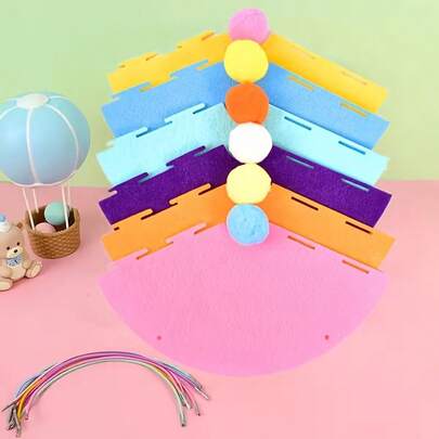 1 Set Of 6 Mini Party Hats + 6 Colorful Strings - Pink And Bright Colors (Blue, Pink, Yellow, Green, Orange, Purple) - Lightweight And Durable Polyester Cone Hats, Suitable For Birthday, Wedding, Halloween, Christmas, New Year - Pet Costume Party Decor, Dolls, Plush Animals, Small Dogs, Cats, Rabbits - Easy To Clean Party Decorations, Holiday Celebrations.