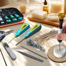 DiaWiew Beginners Candle Making Kit For Adults, Wick Needle For Candle Making For Punching And Inserting Candle Molds Wicks, Candle Making Tools Perfect To Silicone Molds With No Holes For Wicks - ColorB - 查看 6