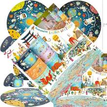 boppi Espacio - Rompecabezas Redondo con Tarjeta 100% reciclada, Sistema Solar astronautas, 150 Piezas para niños de 5, 6, 7, 8 años, 58 cm de diámetro - ‎Espacio - Ver 1