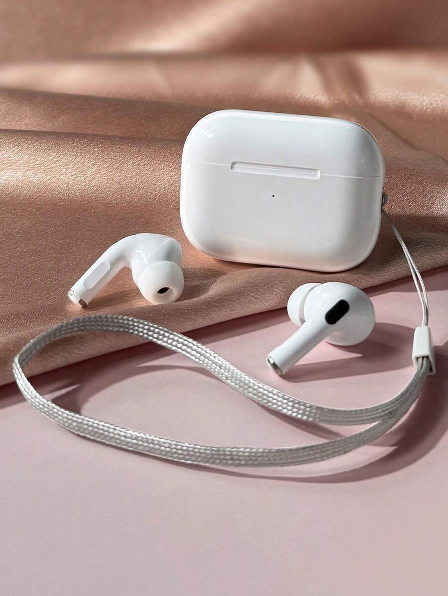 TWS 真无线耳机，带充电盒的无线耳机，电池续航时间超过 24 小时 - 白色 - 查看 1