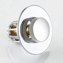 2 X Universal Bathroom Sink Stopper Pop Up Drain Filter Plug Wash Basin Core - 銀色 - 查看 8