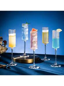 1/3/6/12只装亚克力香槟杯，5.5盎司（155.9克），不易碎，带柄，可重复使用 - 现代优雅，适合情人节、婚礼、派对、周年纪念日、圣诞节、生日等场合 - 透明 - 查看 8