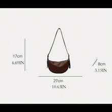 High-End Niche Small Bag, Casual Single-Shoulder Crossbody Versatile Dumpling Bag - màu đen - Xem 6