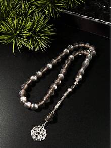 1pc Muslim Multi-Color Glitter Single Tasbih, Combining Vintage Aesthetics And Religious Culture, Providing A Distinctive Wearing Experience For Those Pursuing Individuality And Connotation - Multicolor - View 32