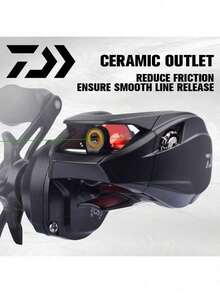 ABS Garcia BMAX3 Fishing Reel, Ambidextrous, Gear Ratio 7.3, Max Drag 8kg, Metal & Plastic Material, 5 Bearings. Assorted Styles Randomly Provided