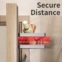 Giá treo đồ gắn cửa, dễ lắp đặt, giá đựng đồ bên hông cửa kiểu dáng hiện đại với móc treo - Lắp đặt không gây hư hại, móc kim loại đa chức năng dùng để treo áo khoác và mũ, giá đựng đồ gắn cửa phòng ngủ, dễ lắp ráp, chắc chắn và bền bỉ, hoàn hảo để sắp xếp và cất giữ đồ đạc trong phòng ngủ, phòng tắm và nhà bếp. Món quà lý tưởng cho Ngày Valentine, Lễ Phục Sinh, Năm Mới. - Nhiều màu - Xem 7