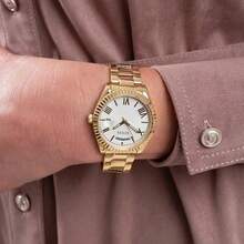 Guess Women's Quartz Watch, Stainless Steel Strap, Stainless Steel Case, Suitable For Daily Gatherings And Other Occasions GW0308L2