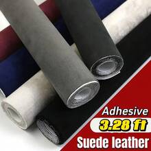Màng vải nhung siêu mỏng tự dính 3,28ft - Miếng dán giả da lộn co giãn, thích hợp để trang trí nội thất xe hơi, cửa xe, bảng điều khiển, bảng điều khiển trung tâm, đồ thủ công DIY, phủ bàn làm việc, lớp keo dễ bóc. - Nhiều màu - Xem 1