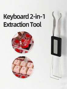 2-In-1 Keycap Puller & Mechanical Keyboard Keycap Remover Tool - Upgraded Version - Multicolor - View 5