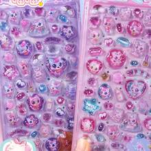 可爱许愿猫水晶浮雕贴纸，3D立体糖果贴纸，适用于剪贴簿、水瓶、冰箱、手机壳、笔记本、奖励礼物、趣味装饰DIY贴纸