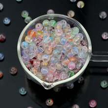 20颗彩色带孔玻璃珠，珠宝制作DIY串珠，工艺用品及配件 - DIY - 查看 3