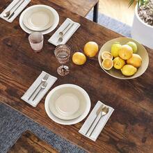 [100cm High]Rustic Brown Industrial Style Bar Table | Steel Frame Construction | Anti-Slip Leg Pads | Multi-Function Breakfast Bar/Kitchen Table - Rustic Brown - View 10