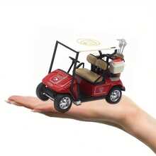 1pc Cute Golf Cart Model, Mini Creative Toy Model, Pull Back Operation, Golf Accessory, Golf Gift, 1:36 Scale Toy, Alloy, Suitable For Golf Training, Desktop Decor, Youth Toy, Party Game, Gift, Multiperson Interaction, Indoor/Outdoor Game, Lawn Entertainment, Gift For Men/Women, Sports Gift - Multicolor - View 3