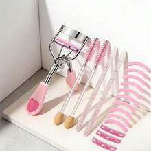 2-In-1 Eyelash Curler Set: Eyelash Comb, Eyeshadow Brush, Eyelash Wand, Lash Guide & Separator, All-In-One Functionality, Long-Lasting Curl, Clump-Free Lashes, Beginner-Friendly For Daily Salon Beauty Use - Multicolor - View 12