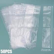 50/100pcs Disposable Ice Pop Bags, Crushed Ice Bags, Transparent Self-Sealing Bags, Ice Pop Mold Bags, Thickened Bags - Multicolor - View 8