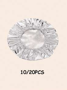 10/20PCS Kitchen Table Meal Aluminium Fum Foil Insulation Lid Freshness Cover, Elastic Mouth Bowl Cover Thermostat Cover, Round Thickened High Temperature Resistant, Easy To Clean And Reusable, Kitchen Thermal Wonders, Kitchen Freshness Insulation Film Lid, Family Leftovers Dustproof Aluminium Lid, Suitable For Family Kitchen, Camping Picnic - Multicolor - View 14