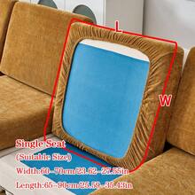 1pc Universal Chenille Jacquard Non-Slip Sofa Seat Cushion Cover, Style Soft Skin-Friendly Pet Proof Elastic Sofa Slipcover, Spring/Autumn Anti-Cat Scratch Sofa Pad Fits L-Shaped Combination Sofa And 1/2/3/4 Seater Sofa (One Piece Sold) - Brown - View 12