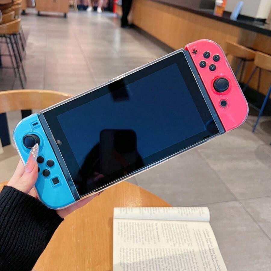 1pc Transparent Protective Soft Case For Nintendo Switch Console - Transparent - View 1