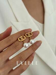 Ramadan Gift, Golden Earrings, Elegant & Cute 18K Gold Plated Copper Earrings Suitable For Daily Wear And Gatherings - Gold - View 2