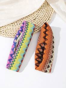 1条菱形图案发带 - 时尚日常发饰，适合女性，瑜伽、旅行、健身和服装搭配皆宜