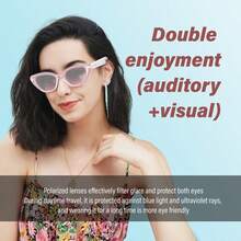 CKGO Smart Glasses, HD Noise Cancelling Bluetooth Calling, Music Playback, Lightweight Long-Lasting Smart Wearable Device, Fashionable Outdoor Glasses - Multicolor - View 4