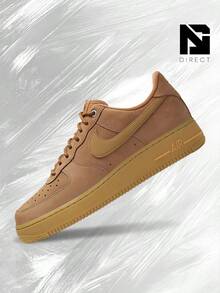 Nike Air Force 1 Low Flax Wheat – Men's Lifestyle Sneakers – Shoes For Man-Vintage-Spring & Summer-Inspired Running Shoes, Shock-Absorbing Comfort, Gym To Streetwear Casual Wear-Easter Gift–CJ9179 200 - Flax/Gum/Light Brown/Black/Wheat - 查看 1