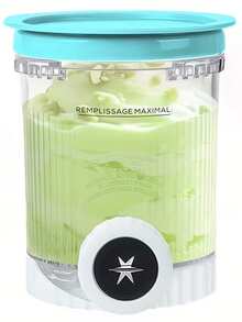 2 件装，适用于旋风冰淇淋机和软冰淇淋机，16 盎司 Creami Swirl 品脱装冰淇淋杯和盖子，兼容 NC700 NC701 系列，可用洗碗机清洗。