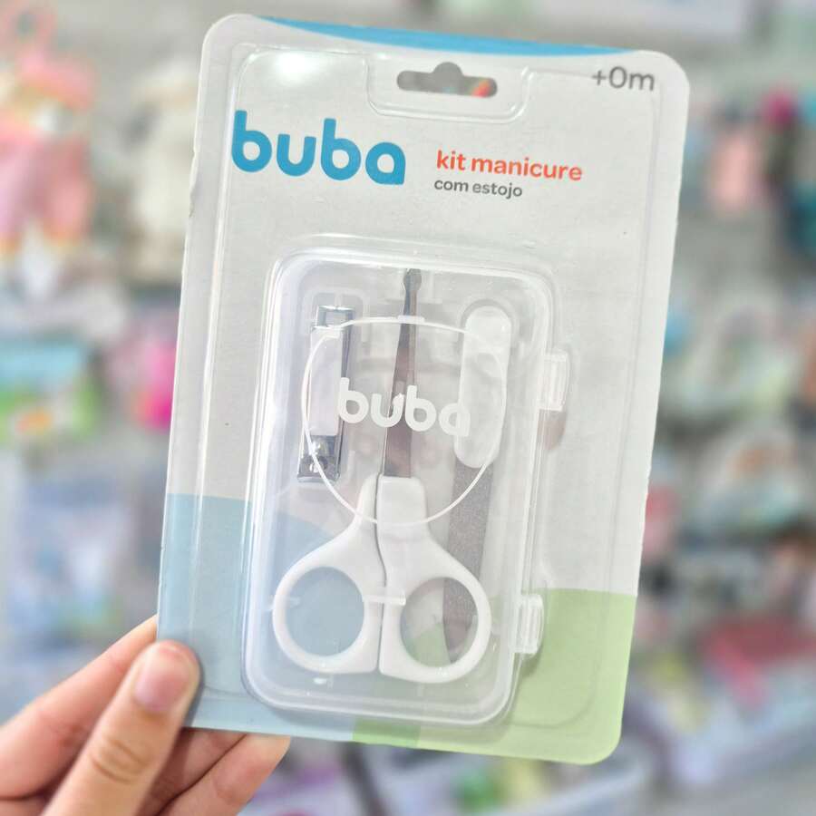 Buba Baby Hygiene Kit, Baby Care Items, Scissors, Brush, Comb, Nail Clippers - 白色 - 查看 1