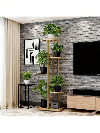 This Year's Best-Selling 6/5/4 Plant Stand, Storage Rack, Display Shelf - Latest Upgraded Model Indoor/Outdoor Metal Plant Stand With Multi-Tier Design Accommodates Multiple Potted Plants.Features A Rust-Proof Coating For Durability.Evenly Spaced Grid Structure Ensures Balanced Weight Distribution And Prevents Deformation.Widened Base Maximizes Space Utilization.Round Base Prevents Floor Scratches While Maintaining Stability.Suitable For Patios, Corner Balconies, Living Rooms, Studies, And More.Folds For Easy Storage.