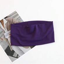 1条防滑瑜伽运动头带，男女通用吸汗带，弹性健身发带，跑步女士发饰，优雅头巾 - 多色 - 查看 25