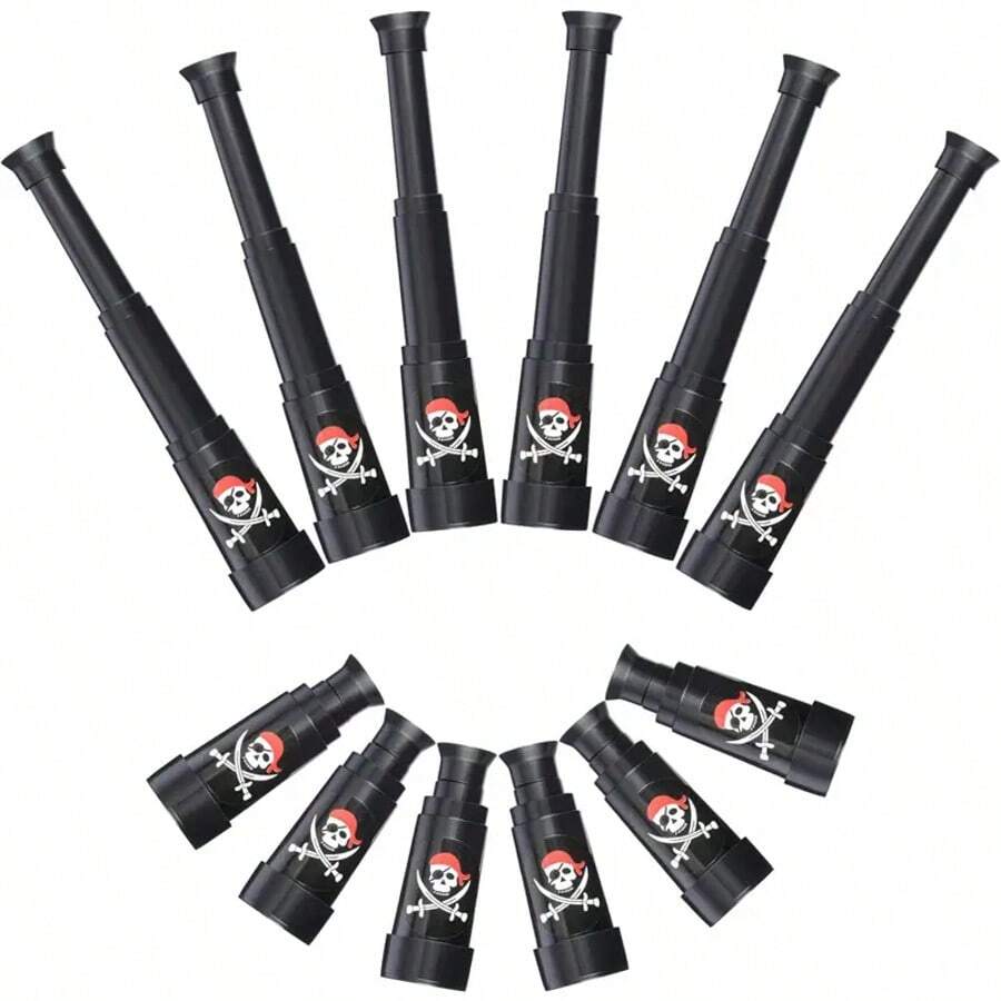 1 ống nhòm chủ đề cướp biển, bộ quà tặng tiệc cướp biển cỡ lớn, ống nhòm đơn bằng nhựa nhỏ, ống nhòm do thám để săn tìm kho báu, trang phục hóa trang dự tiệc sinh nhật. - Nhiều màu - Xem 1