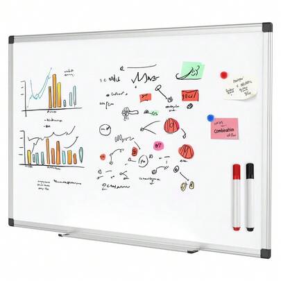 Whiteboard For Home School 36 X 24 Inches Magnetic Dry Erase Board With Aluminum Frame