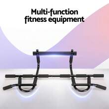 Everfit Pull Up Bar 104CM Doorway Chin Up Horizontal Bar Gym - màu đen - Xem 4