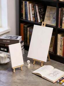 多尺寸空白画布，已预先涂底，适用于丙烯颜料、油画颜料和湿画材，预拉伸画布框架，适合工艺品制作、素描和流体艺术，是艺术家、业余爱好者和初学者的理想之选。 - 彩色 - 查看 8