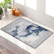 2/3/4PCS Thickened Flannel Printed Rugs Bathroom Set, Watercolor Sky -Style Home Deccor Bath Mat, Is Soft And Comfortable, Easy To Clean, And Suitable For Bathroom Deccor, Bathroom Accesssories, Living Room, Bedroom, Laundry Room And Kitchen Decoration - 彩色 - 查看 10
