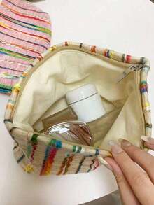 MEYOU FAIRY Makeup Bag, Portable Hand-Held Bag, Storage Bag, Toiletry Bag, Large Capacity Makeup Bag, Cosmetics Storage Tissue Storage, Essential Travel Bag, Storage Bag, Women's And Girls' Sanitary Napkin Storage Bag, Student Pencil, Inner Bag, Zip Cord Hand-Held Storage Bag, With Zipper,Makeup Pouch,Cosmetic Bag,Travel Essential,Large Capacity,Large Makeup Bag,Gifts,Pouch,Travel,Gifts Women Travel Essential,Pouch,Clutch / Small Handbag, Makeup Organizer,Makeup Organize,Pouch,Brush Holder,Pouch,Large Capacity Pouch,Gifts Women,Gifts,Ideas Women - Nhiều màu 11 - Xem 3