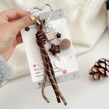 Questo portachiavi a forma di cuore è realizzato in corda intrecciata resistente con un design personalizzato. È un accessorio multifunzionale che può essere appeso a borse e bagagli per aggiungere un tocco di moda e può anche essere un ottimo piccolo regalo per uso quotidiano. - Multicolore - Visualizzare 10